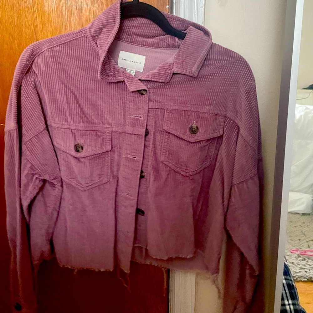 American eagle purple jacket
